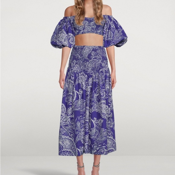MARA HOFFMAN Nicole Midi Skirt In Emonia Print - Picture 1 of 14